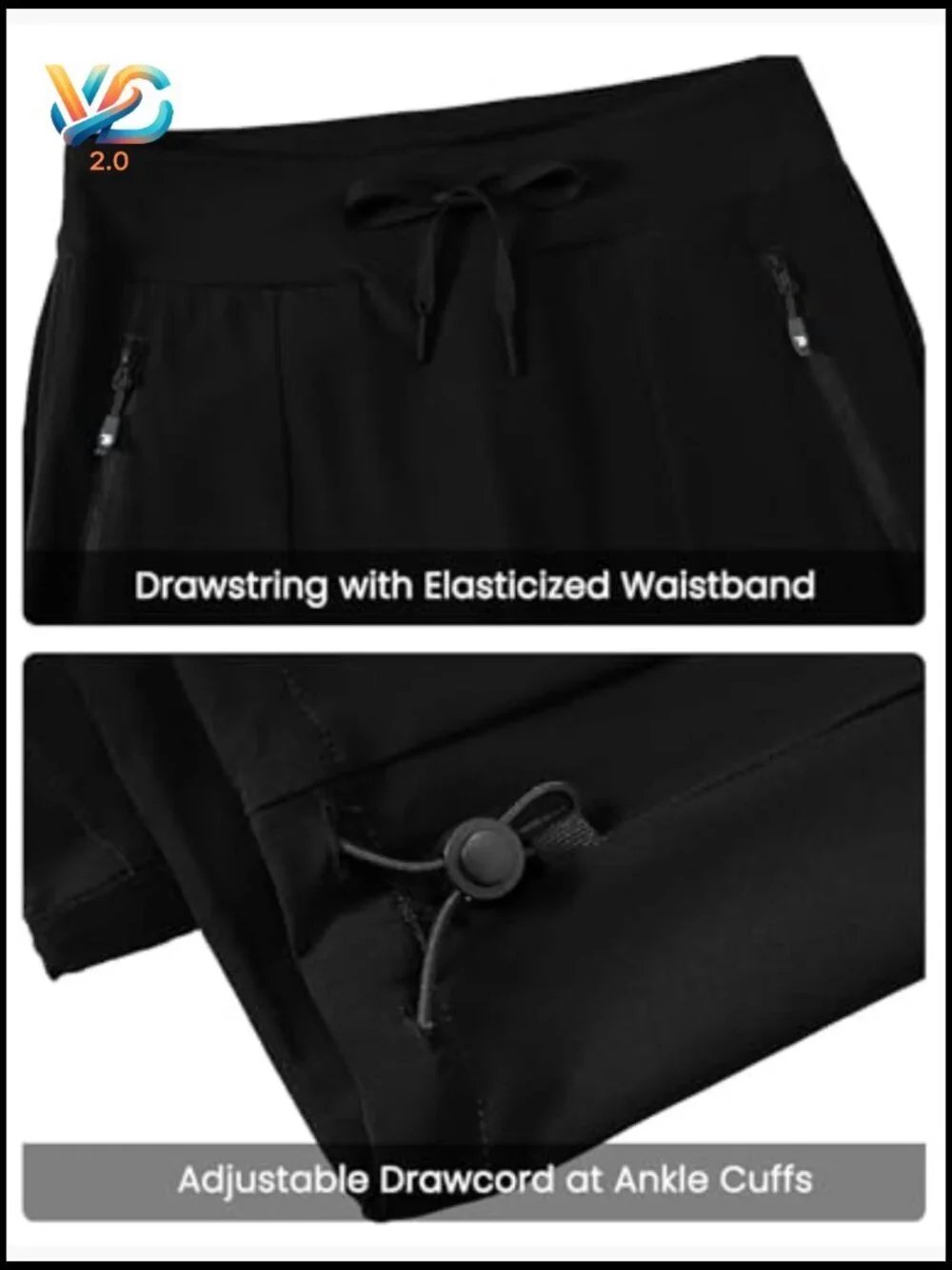 Women's Lightweight Quick Dry Hiking Pants with Zipper Pockets
